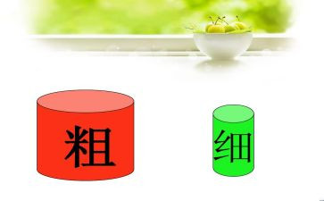 比较粗细教案7篇