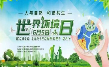 20246.5环境日宣传活动方案模板5篇