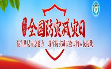 减灾活动总结6篇