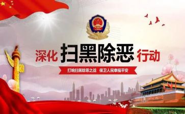 乡扫黑除恶月工作总结7篇