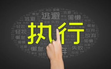 执行力责任心的心得体会6篇